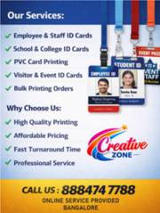 Plastic ID card Rs. 20/- Only | Lanyards Rs. 30/- | Contact Cre
